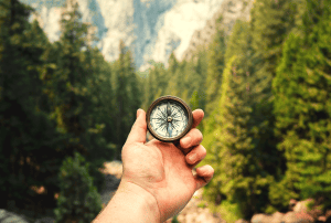 how to use a compass