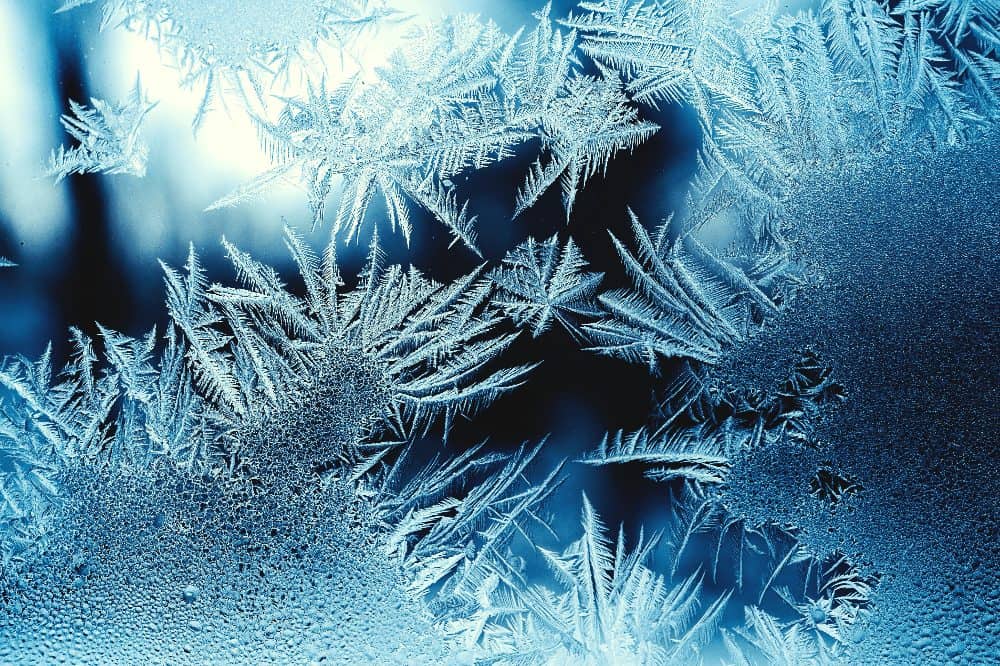 close up of frost layering system