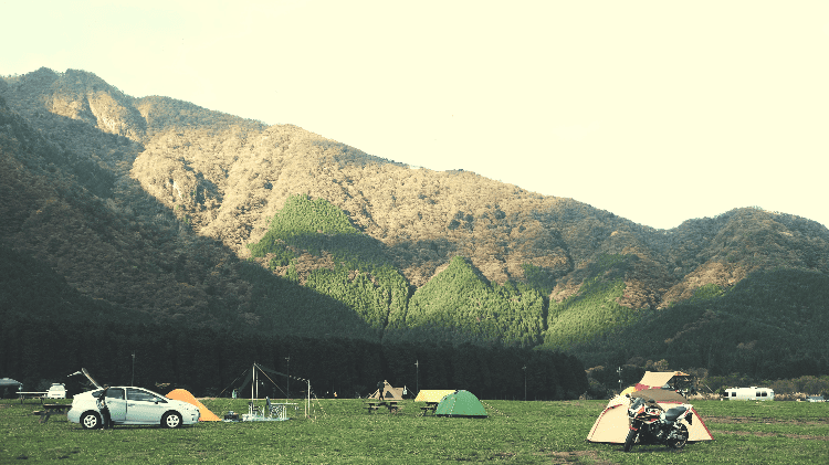 campsite in the mountains