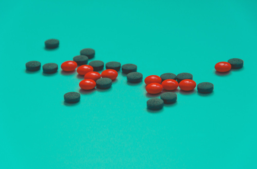 tablets against a blue background
