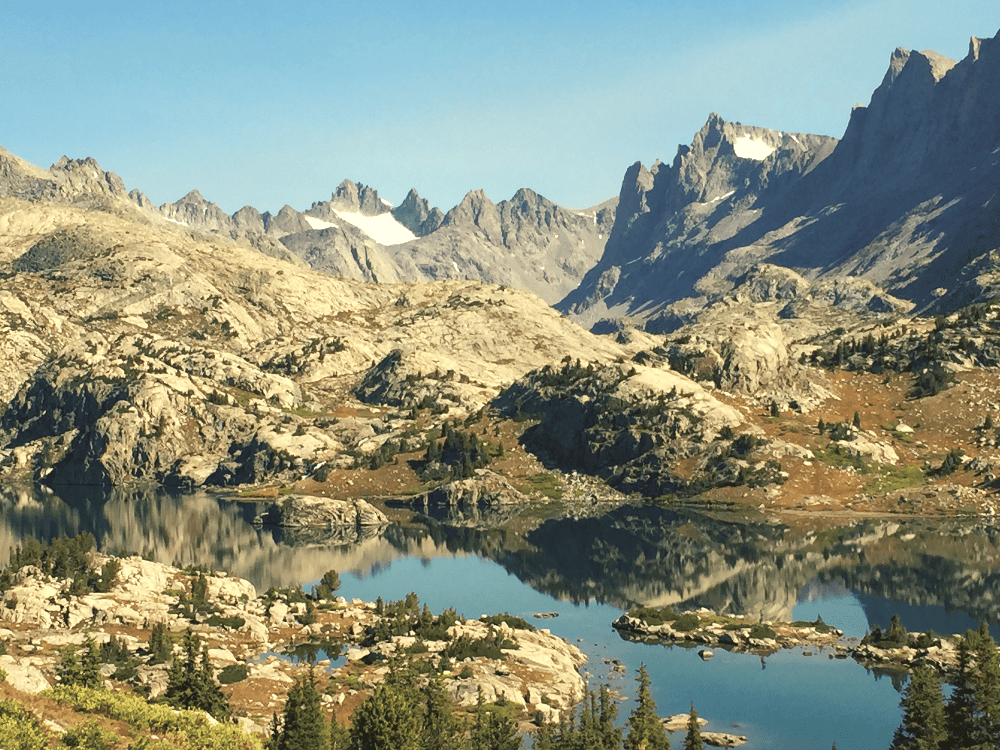 wind river range mountains in wyoming for backpacking