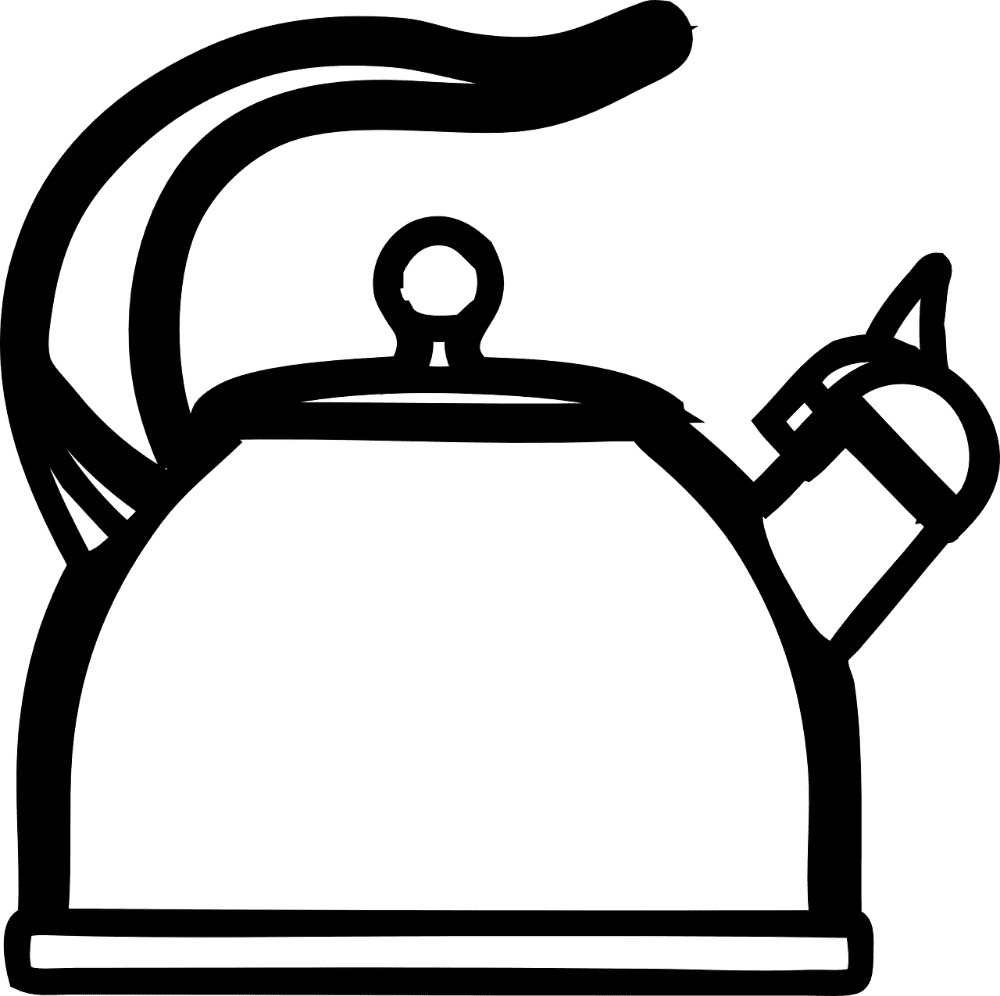 vector of a tea kettle