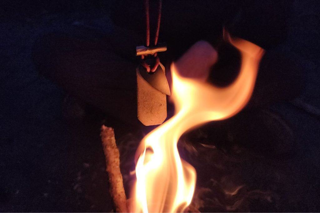 viking spark over a fire