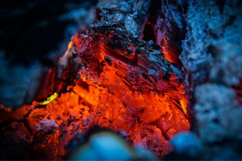 red fire embers
