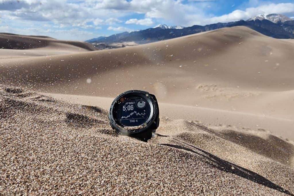 black watch in sand desert